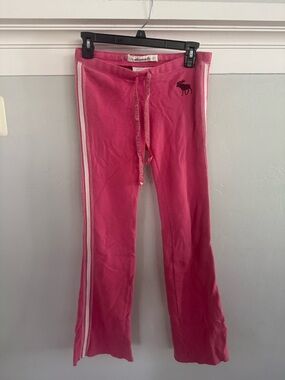 Vintage Abercrombie Pink Drawstring Lounge Pants